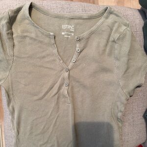 PacSun Green Henley T-shirt